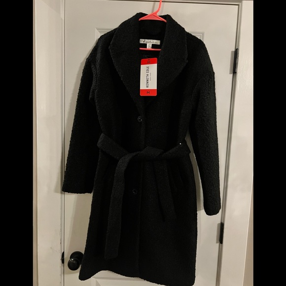 New Kenneth Cole Ladies' Boucle Wrap Coat - Picture 10 of 12